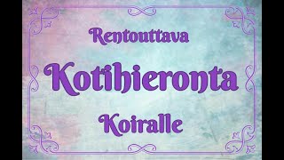 Rentouttava kotihieronta koiralle [upl. by Clementius]