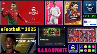 New Good News 🤩🔥 eFootball™ v400 Big Update  Master League Edit Mode amp Official Release Date [upl. by Trebliw]