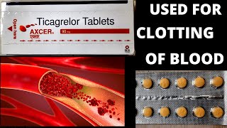 axcer 90 mg tablet use in Hindi how to use ticagrelor tablet axcer side effects use in heart disease [upl. by Fessuoy]