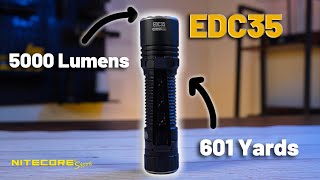 Most Powerful Compact EDC Tactical Flashlight Yet  Nitecore EDC35 Full Review [upl. by Lyda]