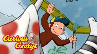 George Paints A Mural 🐵 Curious George 🐵 Kids Cartoon 🐵 Kids Movies [upl. by Nylsirhc]