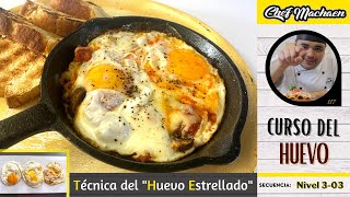 Cómo hacer un Huevo Estrellado  Huevos Estrellados al Carbón  Curso de Cocina  Nivel303 [upl. by Eadith349]