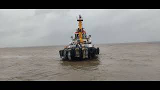 Tug Berthing in Rough Weather  Expert Maritime Maneuvers [upl. by Alissa]