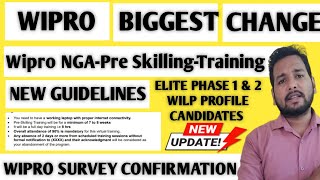 WIPRO PRESKILLING TRAINING LATEST UPDATE 🔥  SURVEY FORM  CONNECT SESSION  ONBOARDING MAIL wipro [upl. by Giorgia]