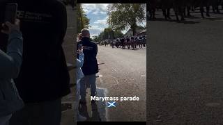 Pipe band Marymass parade 🏴󠁧󠁢󠁳󠁣󠁴󠁿 scotland scottishfold [upl. by Gaige]