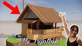 KAMALIG NI MS CYNTHIA  NIPA HUT  3D CONSTRUCTION ANIMATION [upl. by Aralk794]