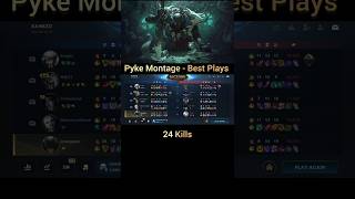 Wild Rift Pyke Montage  Best Plays  24 kills [upl. by Nahsrad]