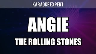 ANGIE in the style of THE ROLLING STONES  KARAOKE [upl. by Llorre918]