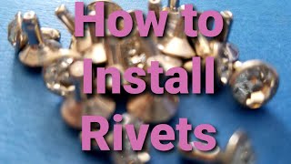 How to Install a Rivet Embroidery and Sewing Hardware [upl. by Engracia]