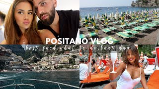 POSITANO VLOG  Beach Clubs Best Restaurants Boat Day amp Shopping [upl. by Heyes]