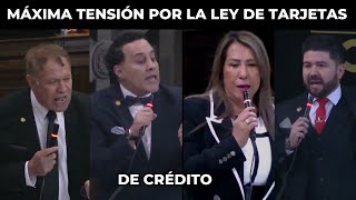 FUERTE DISCUSIÓN ENTRE DIPUTADOS POR LA LEY QUE REGULA LAS TARJETAS DE CRÉDITO  GUATEMALA [upl. by Sharia]