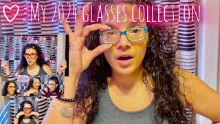 My huge Glasses collection for 2024 Different look for everyday of the Week [upl. by Daryle]