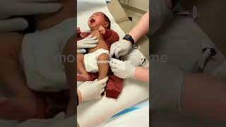 Cute Baby Reaction on Injection during immunization for newborn babies [upl. by Marfe]