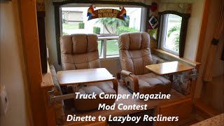 How to change an RV Dinette to Lazyboy Recliners [upl. by Yellas]