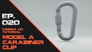 Model a Carabiner Clip in Cinema 4D [upl. by Bigod]