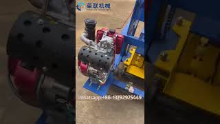 QT40 3D mobile concrete cement brick making machine automobile agriculture farmer excavator [upl. by Lluj]