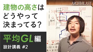 【設計講義2】建築学生向け！平均GLとは？建物の高さはこうやって決まってる！ [upl. by Lenoel]