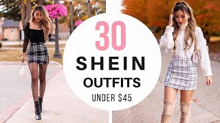 30 SHEIN fall winter outfits under 45  Tryon haul review amp style [upl. by Albric512]