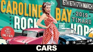 Cars at Caroline Bay Rock amp Hop  Timaru New Zealand 2019 [upl. by Saisoj]