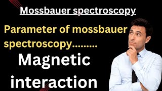 magnetic interaction in mossbauer spectroscopy parameter of mossbauer spectroscopy [upl. by Tjader]