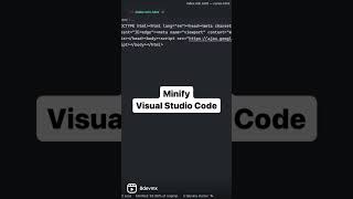 Minify tu código con Visual Studio Code Optimiza el rendimiento de tu sitio web [upl. by Goss]