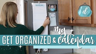 KITCHEN ORGANIZATION 💙 Do It On A Dime 2018 Calendar amp Command Center [upl. by Ejrog]