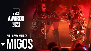 Migos Came Together For Legendary Reunion Performance Honoring Takeoff ONLY On BET  BET Awards 23 [upl. by Nnaaihtnyc]