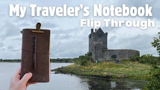 Traveler’s Notebook Flip Through  My Trip to Ireland  Rant [upl. by Ailekat460]