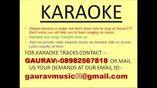 Aaromale Ponthoovale Full Karaoke By Gaurav [upl. by Gawen219]