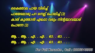 Kaithola Paya Virichu Karaoke With Lyrics  Nadanpattukal [upl. by Ralph]