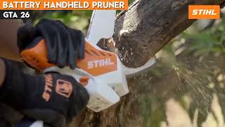 STIHL GTA 26 Battery Handheld Pruner [upl. by Ynnahc970]