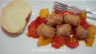 Salsiccia con i peperoni [upl. by Bowlds]