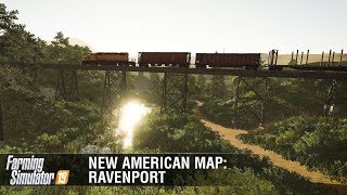 Farming Simulator 19  New American Map Ravenport Featurette [upl. by Nwahsyar]