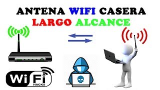 ANTENA WIFI LARGO ALCANCE CÓMO HACER UNA ANTENA WIFI CASERA POTENTE [upl. by Hanley]