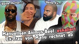 MANUELLSENANIMUSBeef geht komplett unter Gürtellinie ExFrau von Manu packt aus  RapSchau [upl. by Dame616]