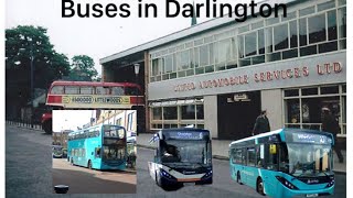 buses in Darlington Arriva Hodgsons Stagecoach Weardale Caledonian travel [upl. by Siro]