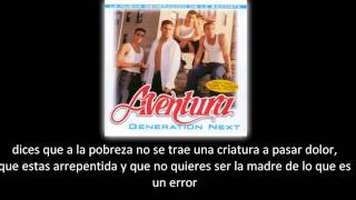 Aventura  No lo perdona Dios lyric  letra [upl. by Hubble]