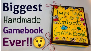 Biggest handmade gamebook ever🤯🤯 DIY Giant Paper Gamebook 🤓Diy Paper Gamebook🤫🤩 Diy Paper Craft Idea [upl. by Coonan]