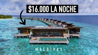 Así es la suite PRESIDENCIAL de un resort en MALDIVAS  16000 la noche [upl. by Madelena]