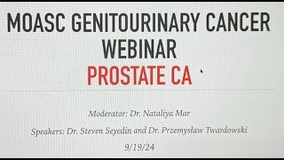 Genitourinary Cancer Webinar [upl. by Eanrahc]