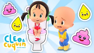 Aprendiendo a ir al baño  Canción infantil para bebés con Cleo y Cuquín [upl. by Horowitz]