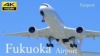 4K 飛行機 動画 Plane Spotting at Fukuoka Airport in Japan 福岡空港 2023924 [upl. by Sanfo]