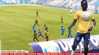 Wow 😮 Watch the highlights of Osei Kwame Junior of Breman United 🔥💯⚽ [upl. by Jensen687]