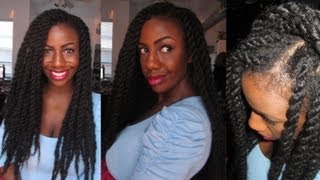 Havana Marley Twists Tutorial using the Natural Looking Invisible Roots Method better sound [upl. by Denoting]