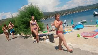 Rogoznica Croatia 2016  Crljina Beach [upl. by Liauqram]