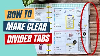 DIY Planner Divider Tabs Made Easy  Happy Planner Classic Planner [upl. by Favata]