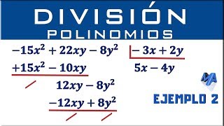 División de polinomios  Ejemplo 2 [upl. by Nosreffej]