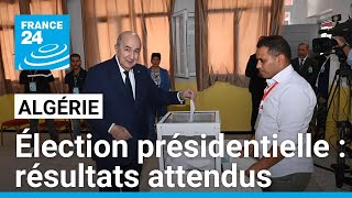 Présidentielle en Algérie résultats attendus victoire pressentie de Tebboune • FRANCE 24 [upl. by Smaoht]