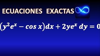 44 Ecuación diferencial exacta resuelta en 3 pasos Ejercicio resuelto [upl. by Anawal]