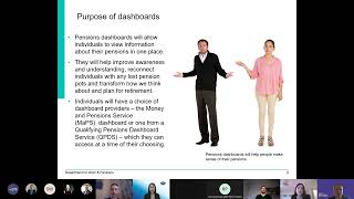 DWP consultation Webinar 4  Pensions dashboard retirement values [upl. by Nirag]